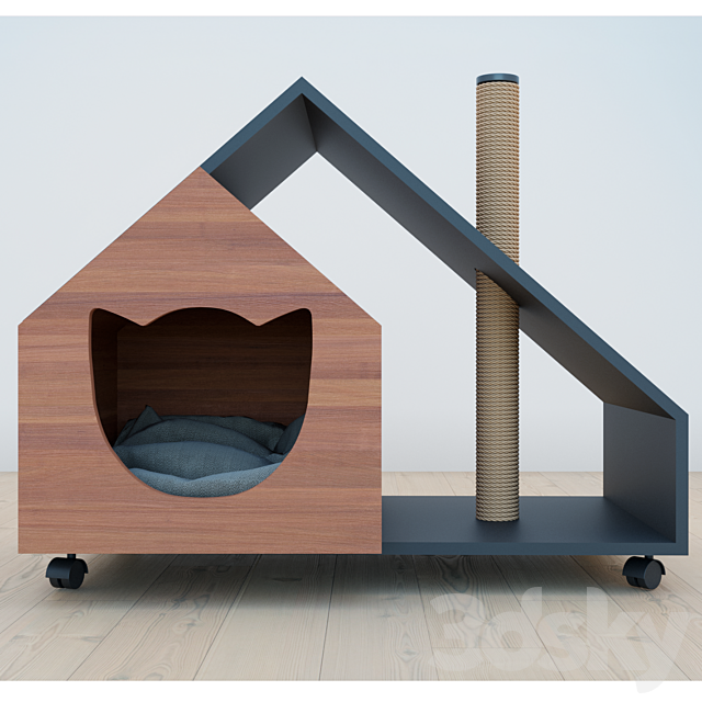 Scratching post _ Cat Cave 3ds Max - thumbnail 3
