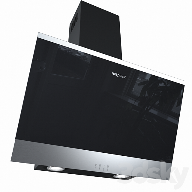 Ariston 3 kitchen appliances 3ds Max - thumbnail 3