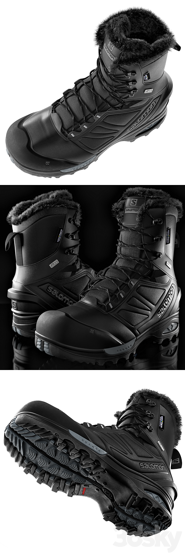 SALOMON TOUNDRA PRO 3ds Max - thumbnail 3
