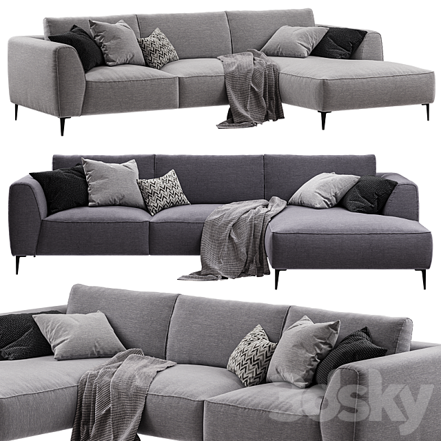 Chateau dAx – Dudy (Corner fabric sofa) 3ds Max - thumbnail 2