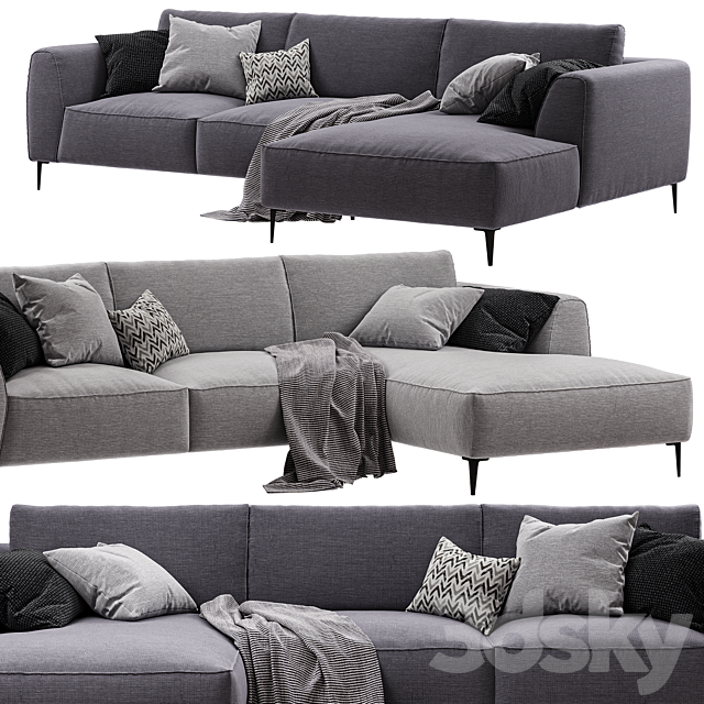 Chateau dAx – Dudy (Corner fabric sofa) 3ds Max - thumbnail 3