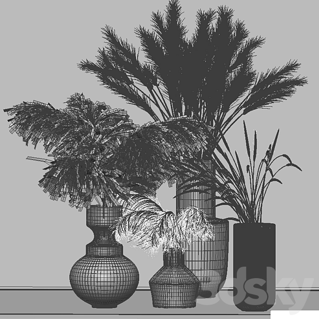 Bouquet in a vase 85 3ds Max - thumbnail 2