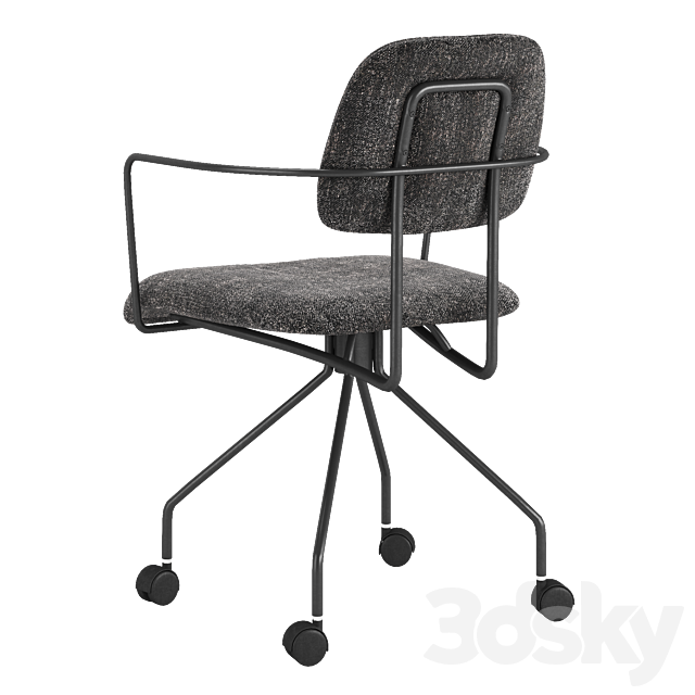 Four Hands _ Radcliffe Desk Chair 3ds Max - thumbnail 3