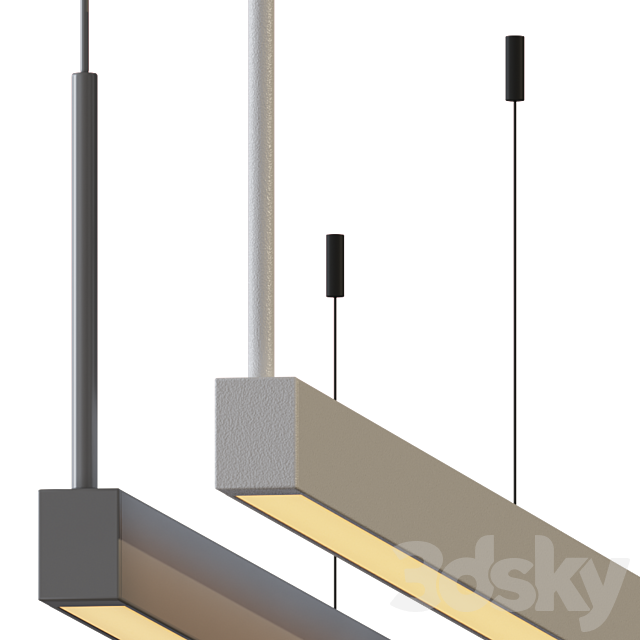 Thin-Line Led Pendant by Sonneman Lighting 3ds Max - thumbnail 2