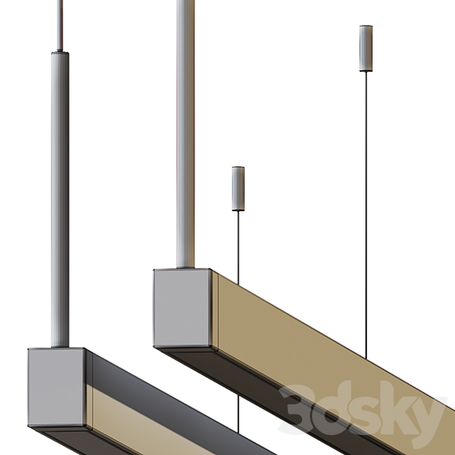 Thin-Line Led Pendant by Sonneman Lighting 3ds Max - thumbnail 3