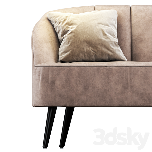 Sofa hessian 3ds Max - thumbnail 2