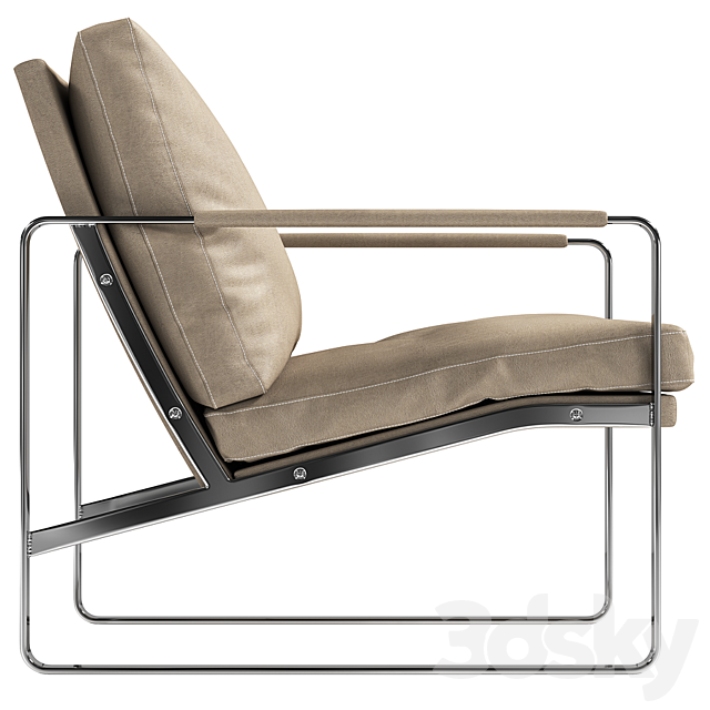 Estetica Ambassador armchair 3ds Max - thumbnail 2