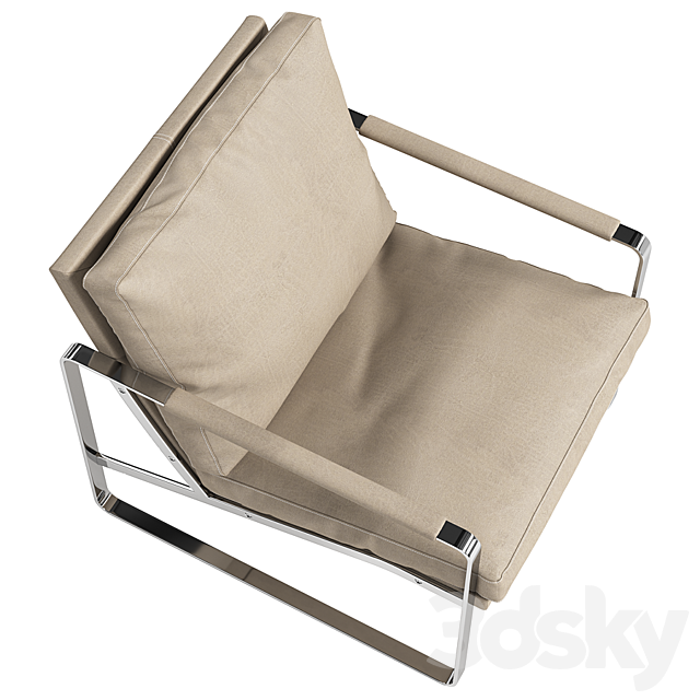 Estetica Ambassador armchair 3ds Max - thumbnail 3