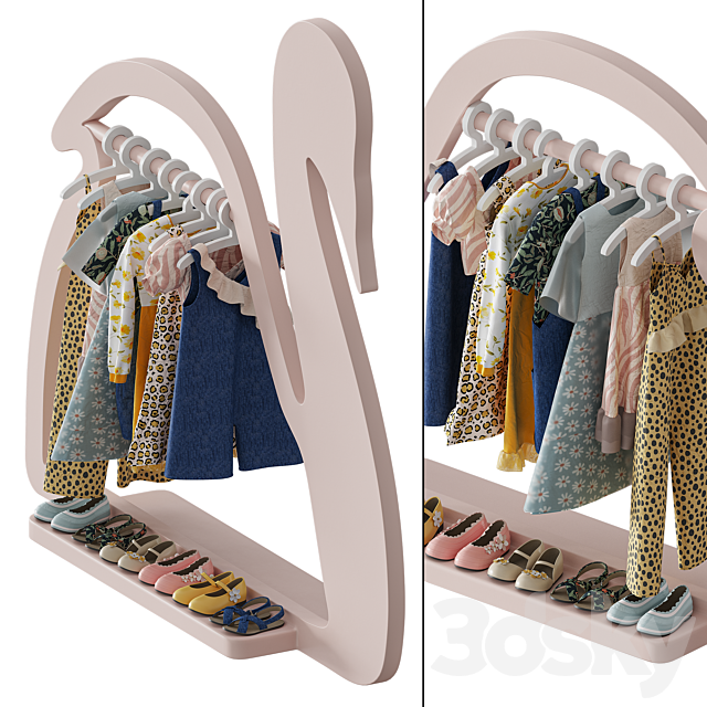Kids Clothes Set -2 3ds Max - thumbnail 2