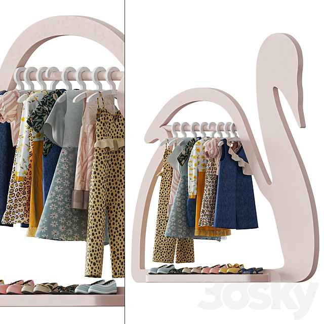 Kids Clothes Set -2 3ds Max - thumbnail 3
