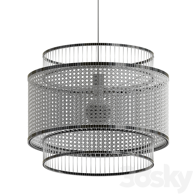 Yen pendant round light 3ds Max - thumbnail 3