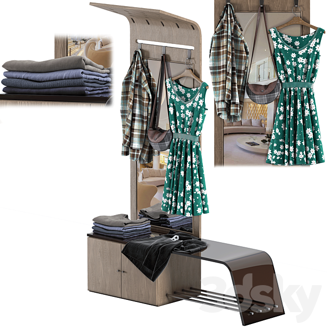 Decor With Clothes 3ds Max - thumbnail 2