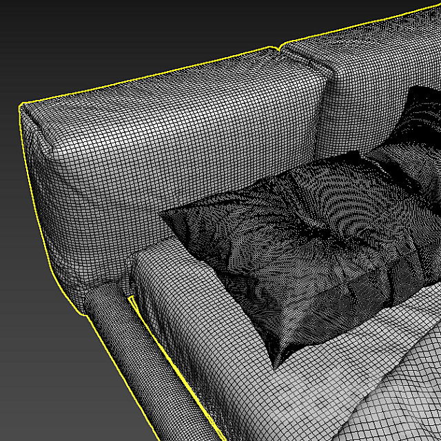 Living Divani Softwall 3ds Max - thumbnail 3