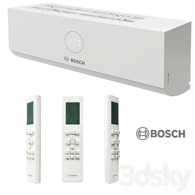 Air conditioner Bosch CL3000i 3ds Max - thumbnail 3