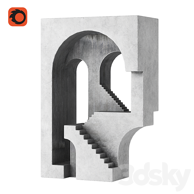 Sculpture Stairway No.13 by David Umemoto 3ds Max - thumbnail 2