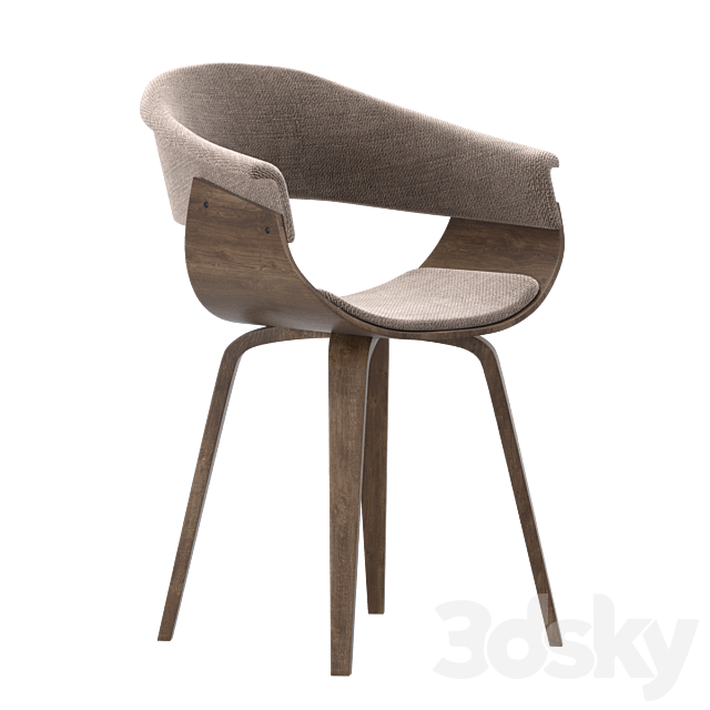 Armen Living Summer Dining Chair 3ds Max - thumbnail 2