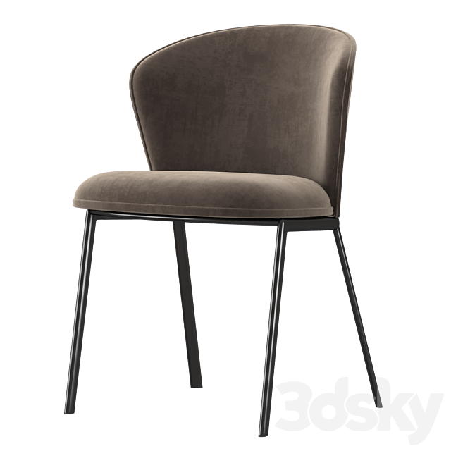 Billa Dining Chair by Segis 3ds Max - thumbnail 2