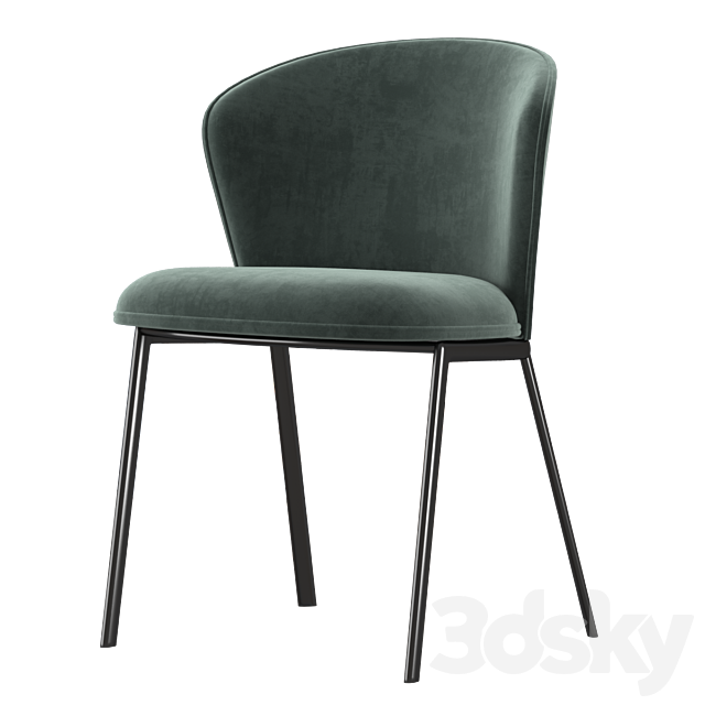 Billa Dining Chair by Segis 3ds Max - thumbnail 3