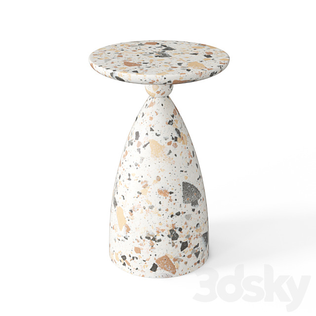 Ceramic garden stool set 7 3ds Max - thumbnail 2