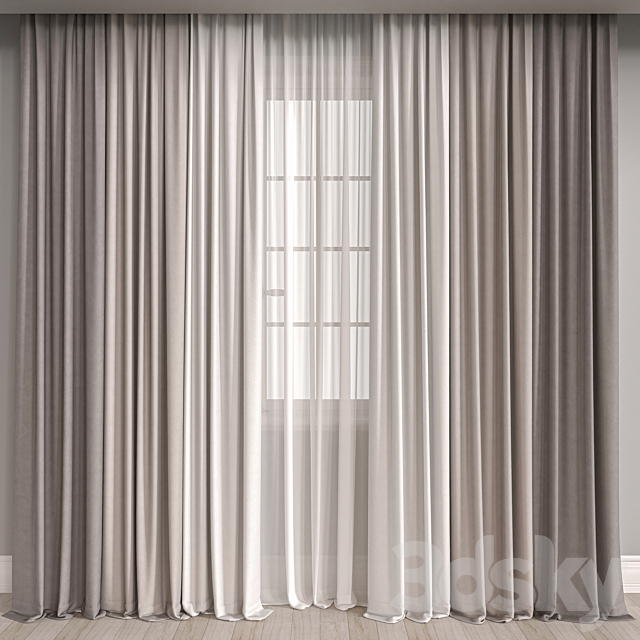 curtain m019 3D Max - 3DMAXTER