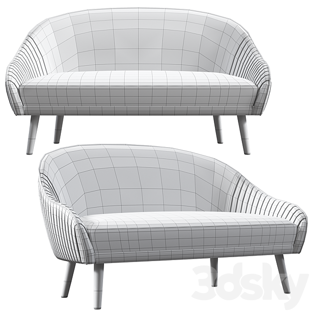 Kate Sofa 3ds Max - thumbnail 2