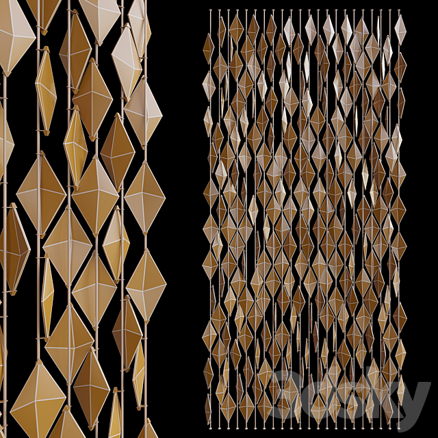 Decorative screen partition Vargov® Design 3ds Max - thumbnail 2