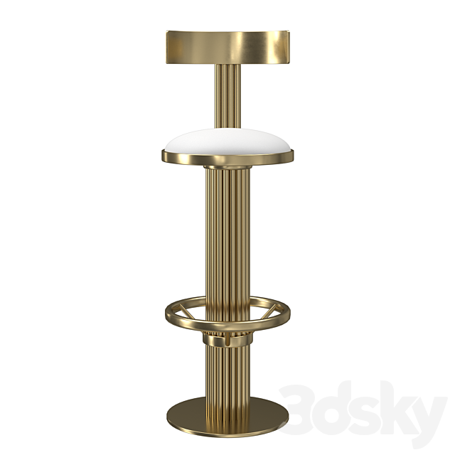 Bar stool KELLY BAR CHAIR 3ds Max - thumbnail 2