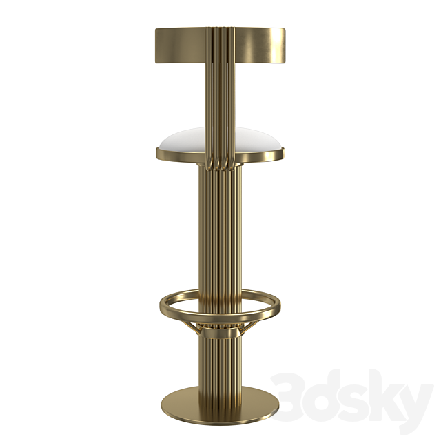 Bar stool KELLY BAR CHAIR 3ds Max - thumbnail 3