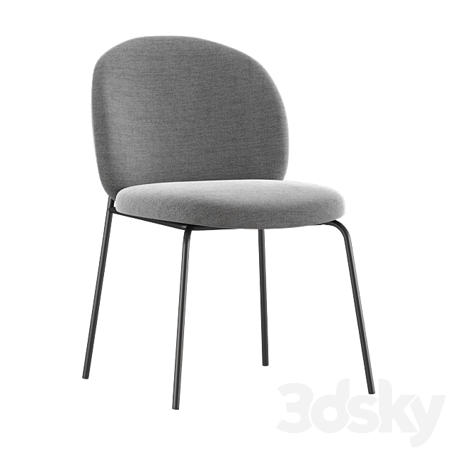DINING CHAIR PRINCETON 3ds Max - thumbnail 3