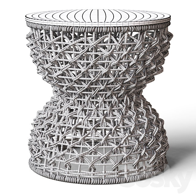 Teak House – Sopran stool 3ds Max - thumbnail 2