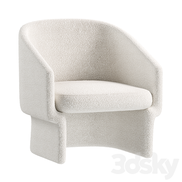 Jaxsen Lounge Chair 3ds Max - thumbnail 2