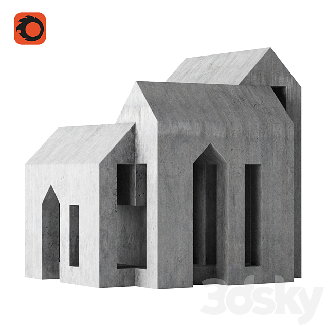 Sculpture Cloister by David Umemoto 3ds Max - thumbnail 2