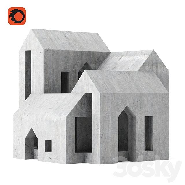 Sculpture Cloister by David Umemoto 3ds Max - thumbnail 3