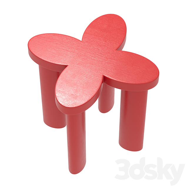 Сlover Annki Studio stool 3ds Max - thumbnail 3