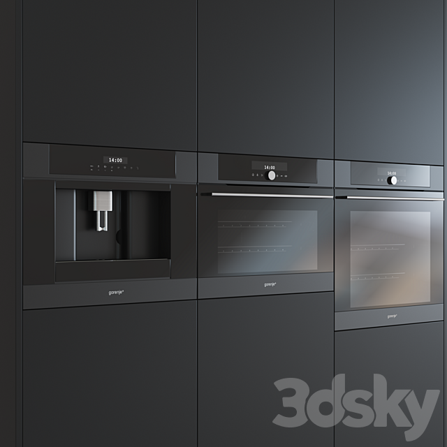 Set of built-in kitchen appliances Gorenje 3ds Max - thumbnail 2