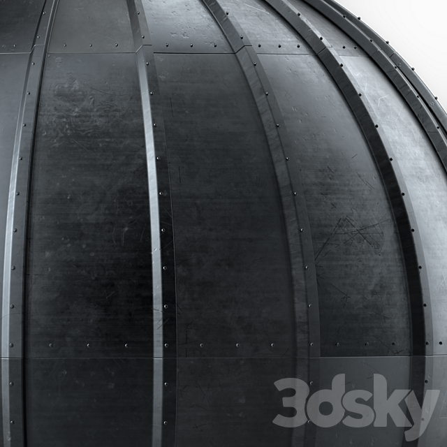 Roof Tile Materials 48- Metal Roofing By Sand and Snow Seamless Pbr 4k 3ds Max - thumbnail 3