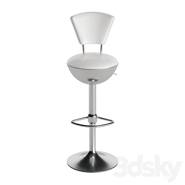 Bar stool Francesco molon Eclectica S509 3ds Max - thumbnail 2
