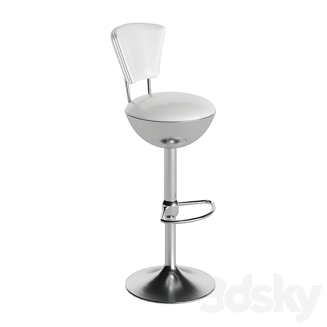 Bar stool Francesco molon Eclectica S509 3ds Max - thumbnail 3