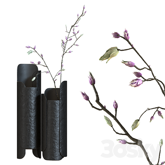 Decorative Set Black edition 3ds Max - thumbnail 3