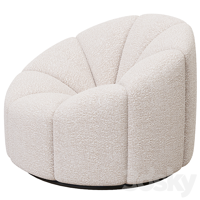 Alpha Club Chair _ Pierre Paulin 3ds Max - thumbnail 3