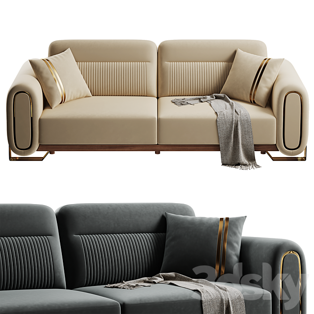 Rolex Sofa 3ds Max - thumbnail 2