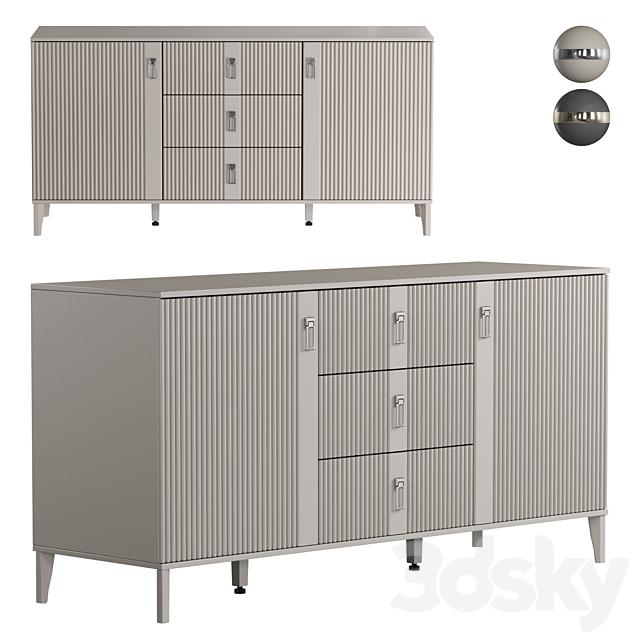 Chest of drawers APOLLO AL 515_F ALLEGRO 3ds Max - thumbnail 2