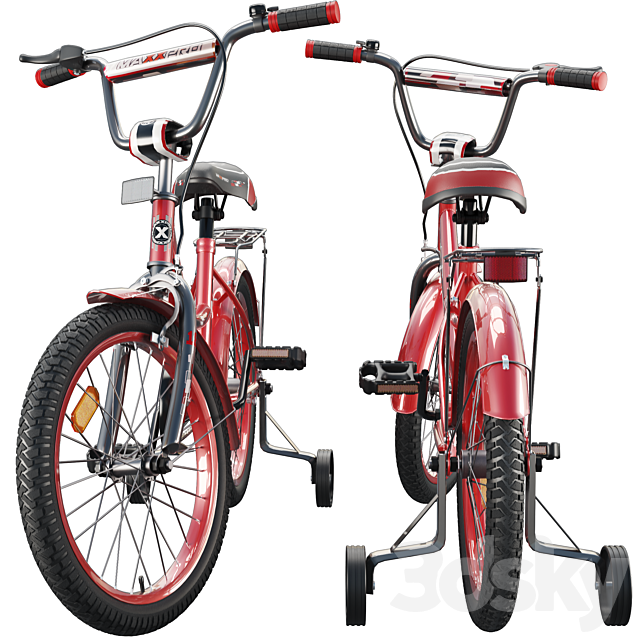 Childrens bicycle MAXXPRO-N18 3ds Max - thumbnail 3