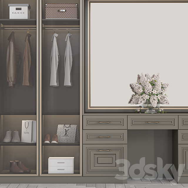 wardrobe 148-Vray 3ds Max - thumbnail 3