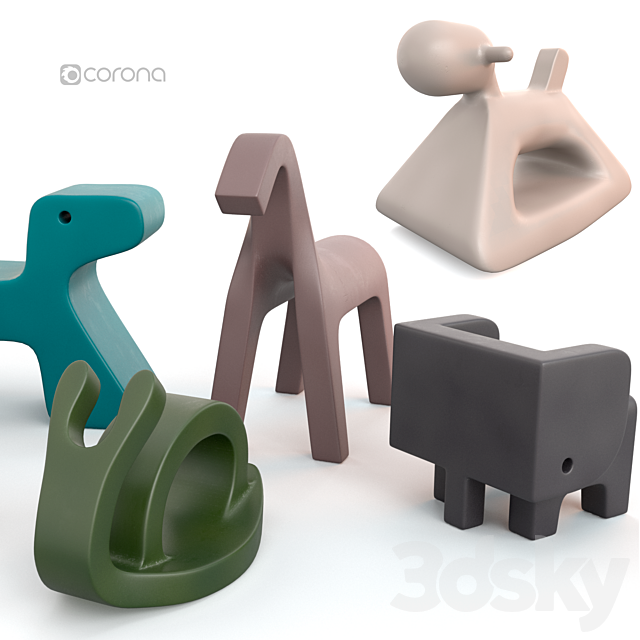 Furniture and toys for the children’s room 3ds Max - thumbnail 2