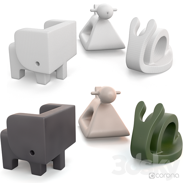 Furniture and toys for the children’s room 3ds Max - thumbnail 3