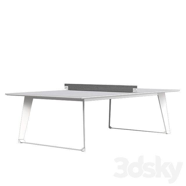 Amsterdam Ping Pong Table 3ds Max - thumbnail 2