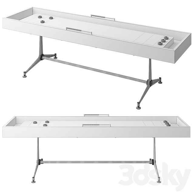 Shuffleboard Table 3ds Max - thumbnail 2
