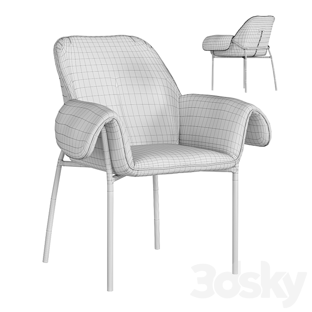 Chair Bess 3ds Max - thumbnail 3