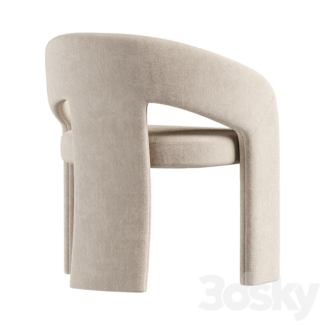 Nuevo Anise Dining Chair 3ds Max - thumbnail 2